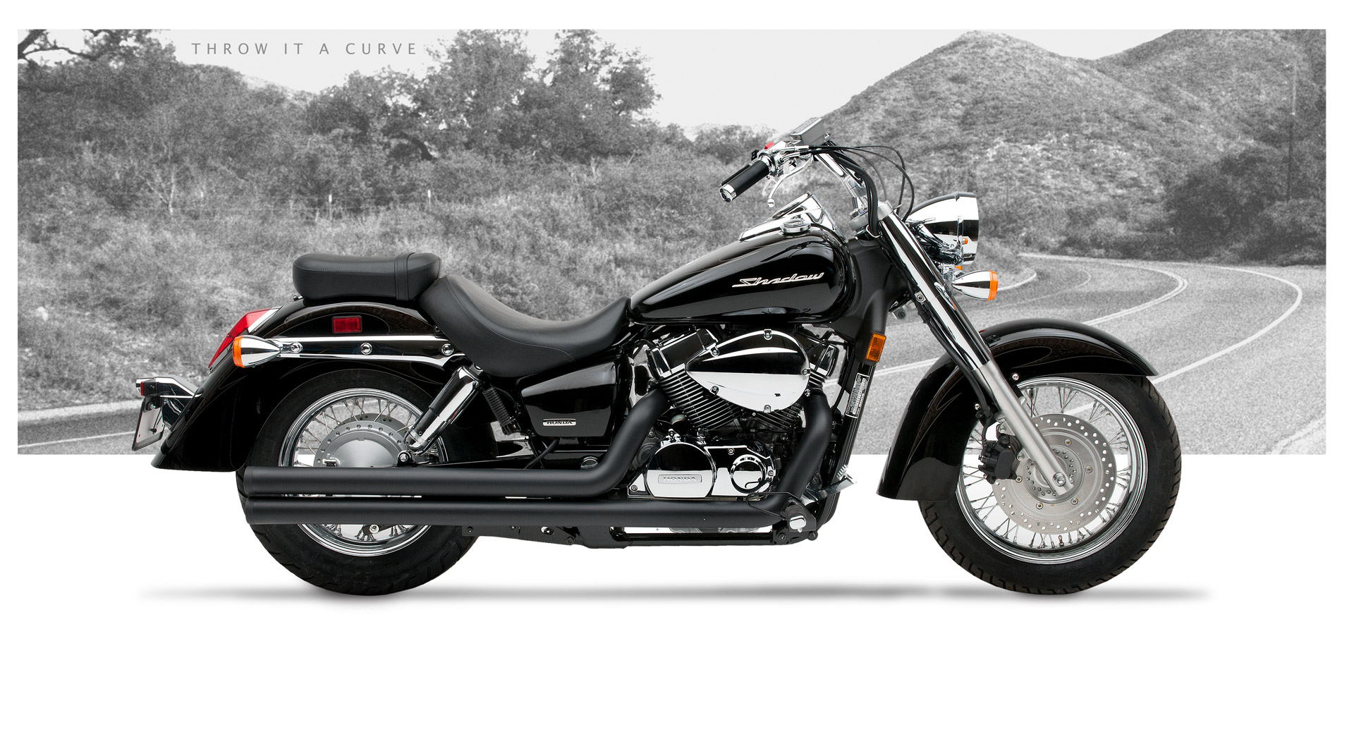 Honda shadow 750 aero exhaust #2